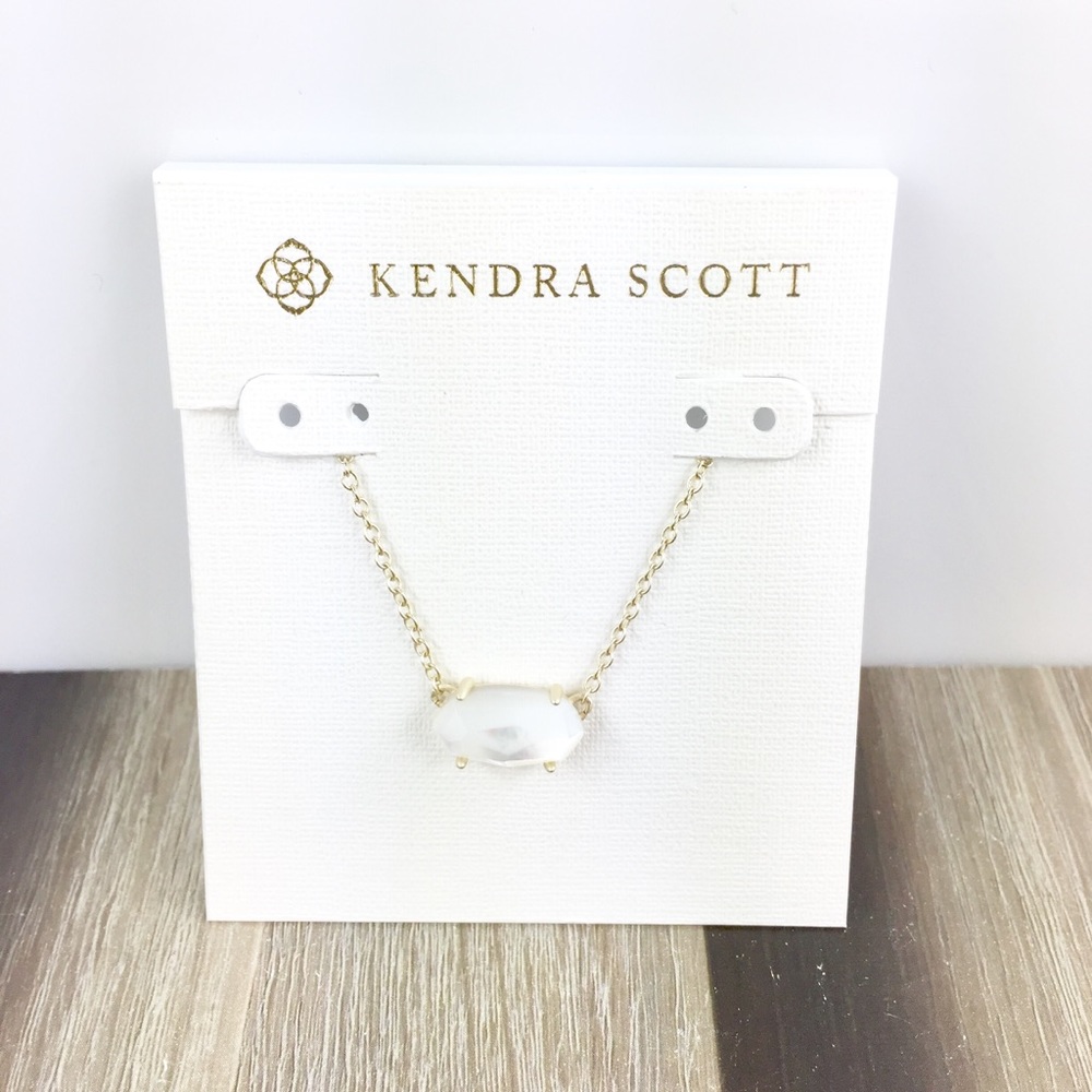 Kendra Scott Ever ivory pearl gold necklace - Picture 1 of 2